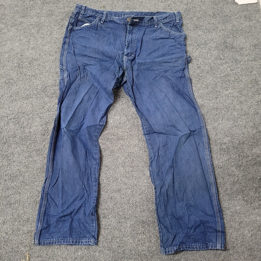 Dickies Jeans Mens Size 38x30 Blue Denim Carpenter Relaxed Fit Workwear